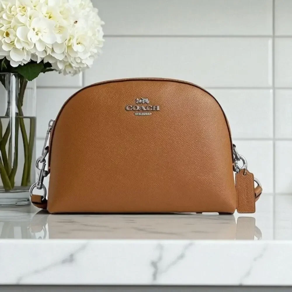 Coach Madi Crossbody Purse in Light Saddle Leather CR348